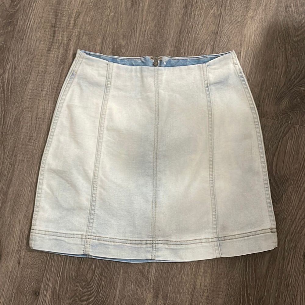 0 wild fable light washed denim skirt